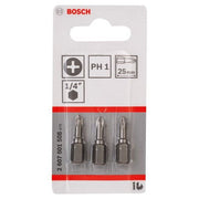 Bosch - Bit Schrauberbit Extra-Hart PH 2607001508 1, 25 mm, 3er-Pack