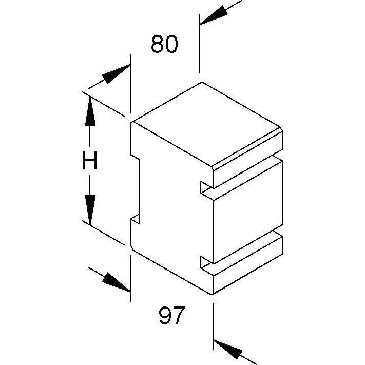 Niedax - Sägekern für Geräteeinbaukanal GK-Sägekern GKSK 213T100
