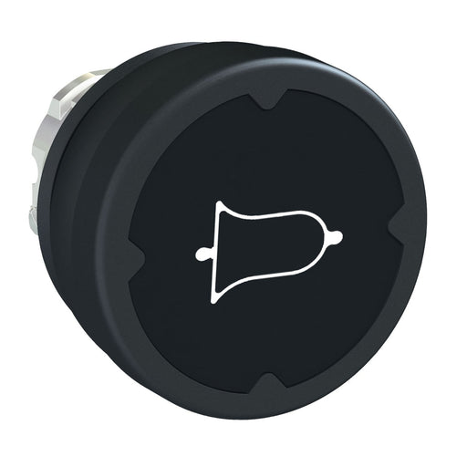 Schneider Electric - Frontelement für Drucktaster Pilzdrucktaster ZB4BC28001RA IP69K, sw-ws Glocke