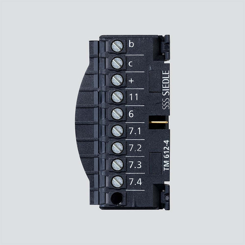 Siedle&Söhne - Zubehör/Ersatzteile für Türkommunikation Klemmblock TM 612-4 Schwarz
