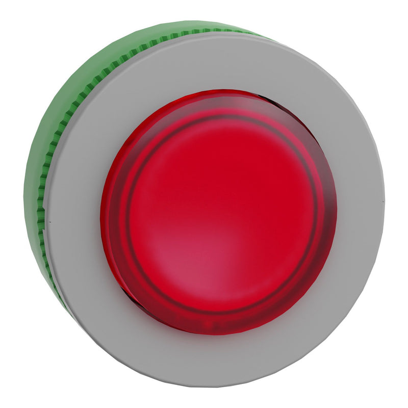 Schneider Electric - Frontelement für Drucktaster Leuchtdrucktaster ZB5FW143C0 rot, 30mm, in grau