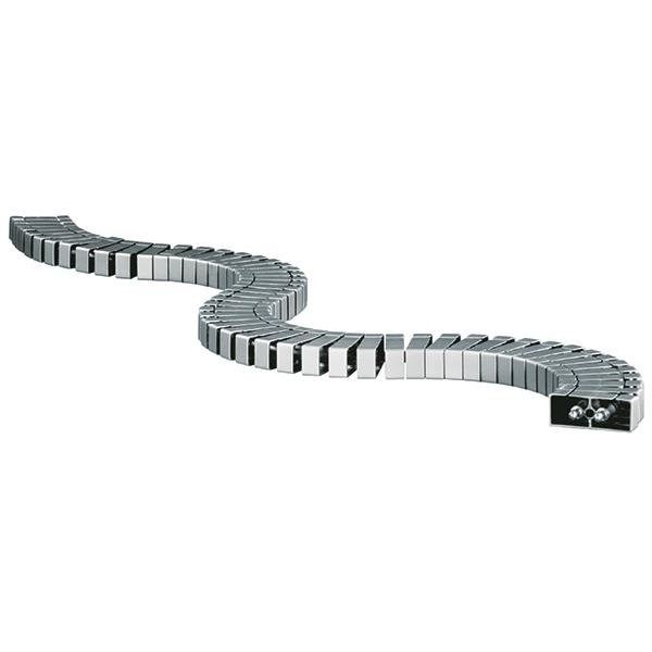 Bachmann - Kabelführung für Gehäuse/Schränke Kabelschlange Flex II 930.021 silber