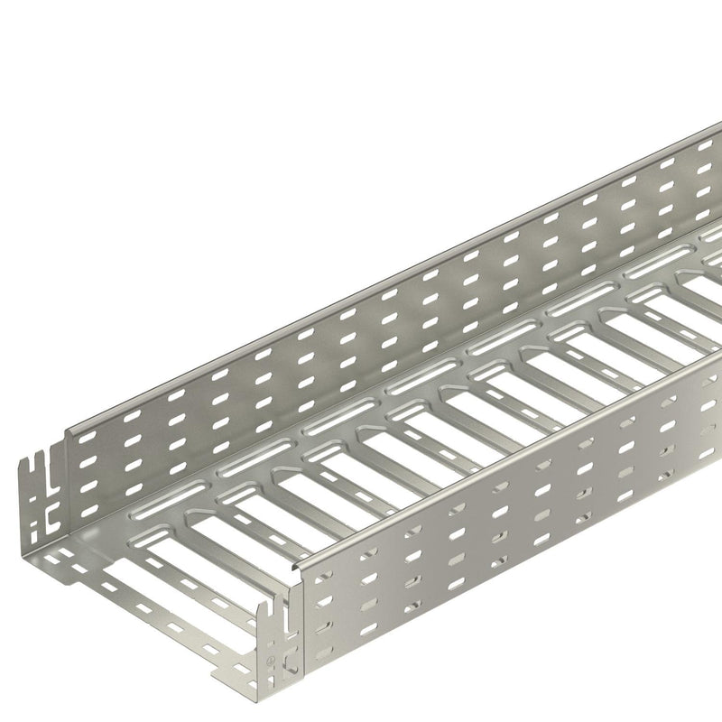 OBO Bettermann - Kabelrinne MKSM gelocht MKSM 130 A2 m. Schnellverbindung − 3 Meter