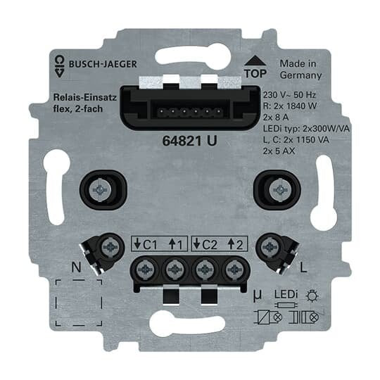 Busch-Jaeger - Elektronischer Schalter Serienrelais-Einsatz 64821 U flex