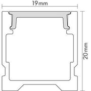 Nobile - Zubehör/Ersatzteile für Lichtschlauch/-band Alu U-Profil 2m 5011148802 Abdeckung transp. − 1 Stück