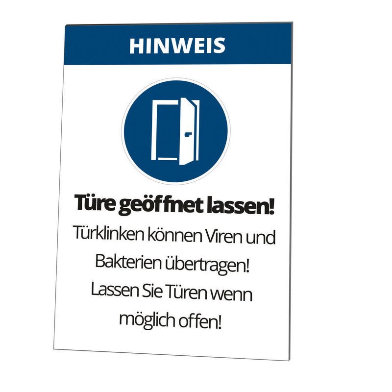 Cimco Werkzeuge - Warn-/Hinweisschild Warntafel 182816 Türe geöffnet lassen