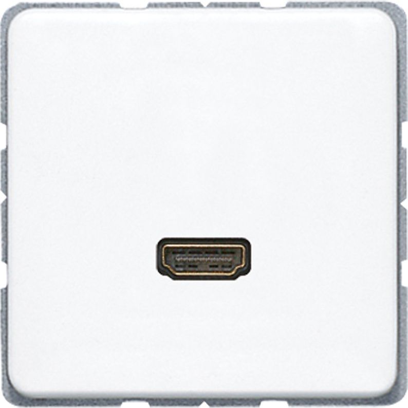 Jung - Multifunktions-Anschlussdose Multimediadose HDMI MA CD 1112 WW alpinweiß