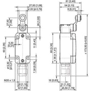 Stahl - Einzelpositionsschalter Positionsschalter 8070/2-2-D-U60