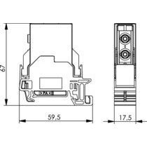 Telegärtner - LWL-Steckverbinder STX Tragschienen-Verbinder 100022794 ST/SC-D AdapterSM/MM