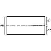 HellermannTyton - Aufteilkappe Warmschrumpfteil 201-1-G PO-X BK 2- Fingerstück − 50 Stück