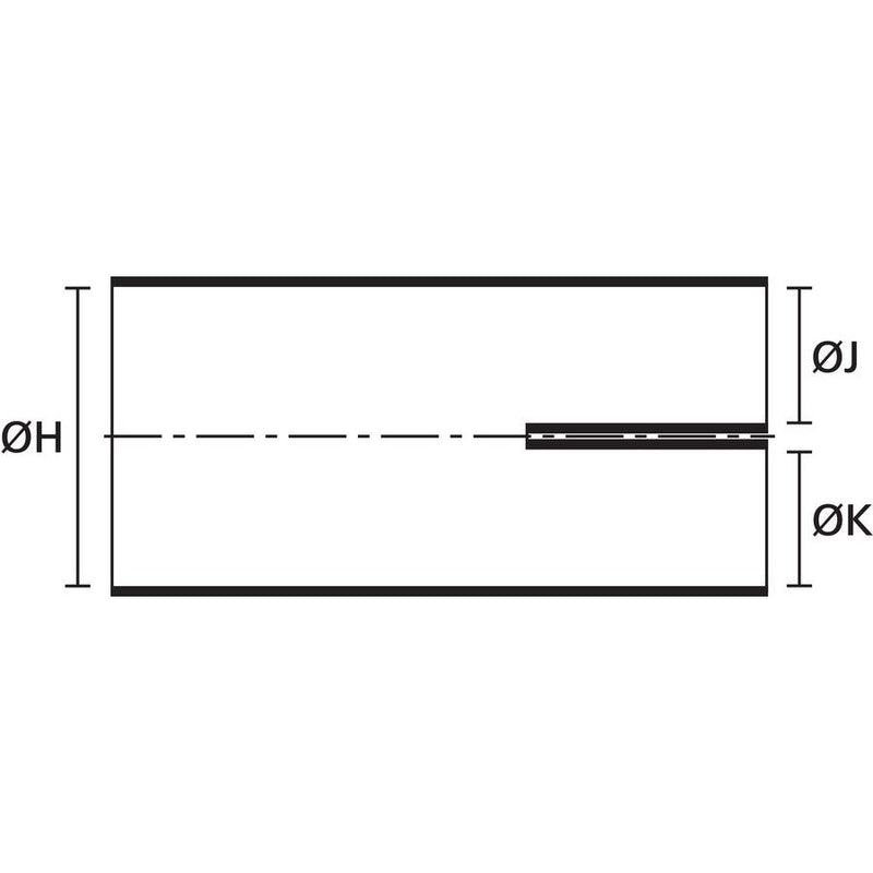 HellermannTyton - Aufteilkappe Warmschrumpfteil 201-1-G PO-X BK 2- Fingerstück − 50 Stück