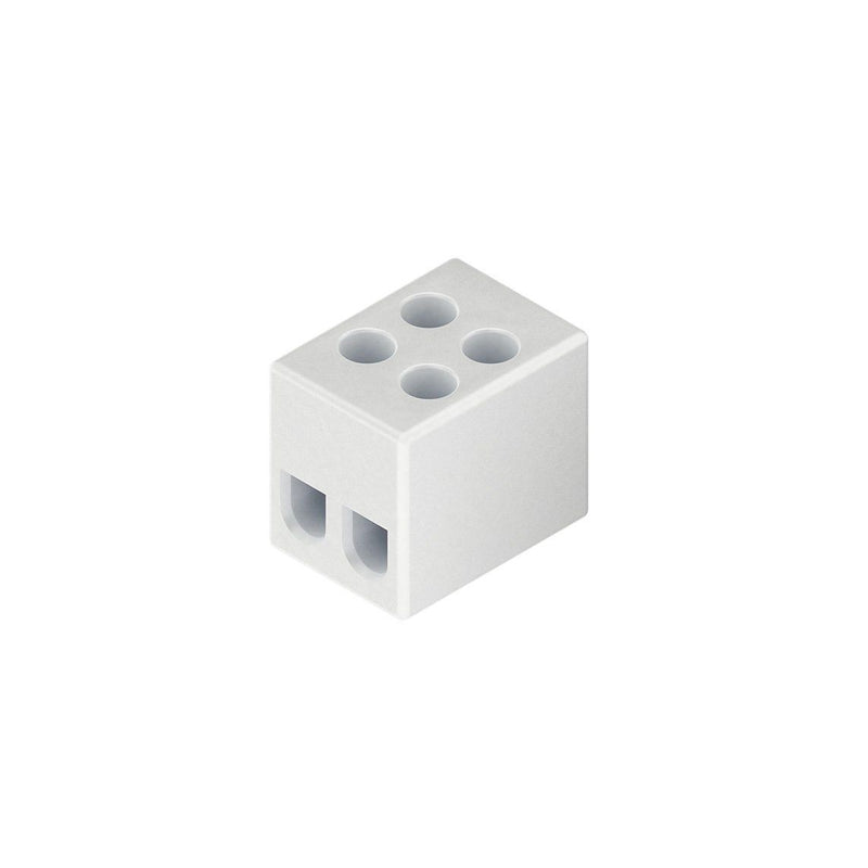Kleinhuis - Ein- und mehrpolige Klemmenleiste Anschlussklemme 134/2D.G 1-6 mm 2p Porzellan − 100 Stück