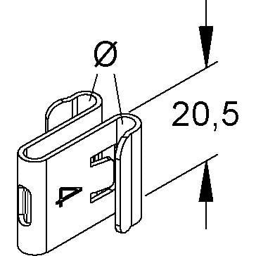 Niedax - Verbinder für Kabeltragsystem Formstückverbinder MTCA 6 E3