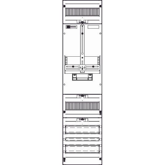 ABN - Zählerfeld Wandlerzählerfeld ZM17X587N Universell 1ZP