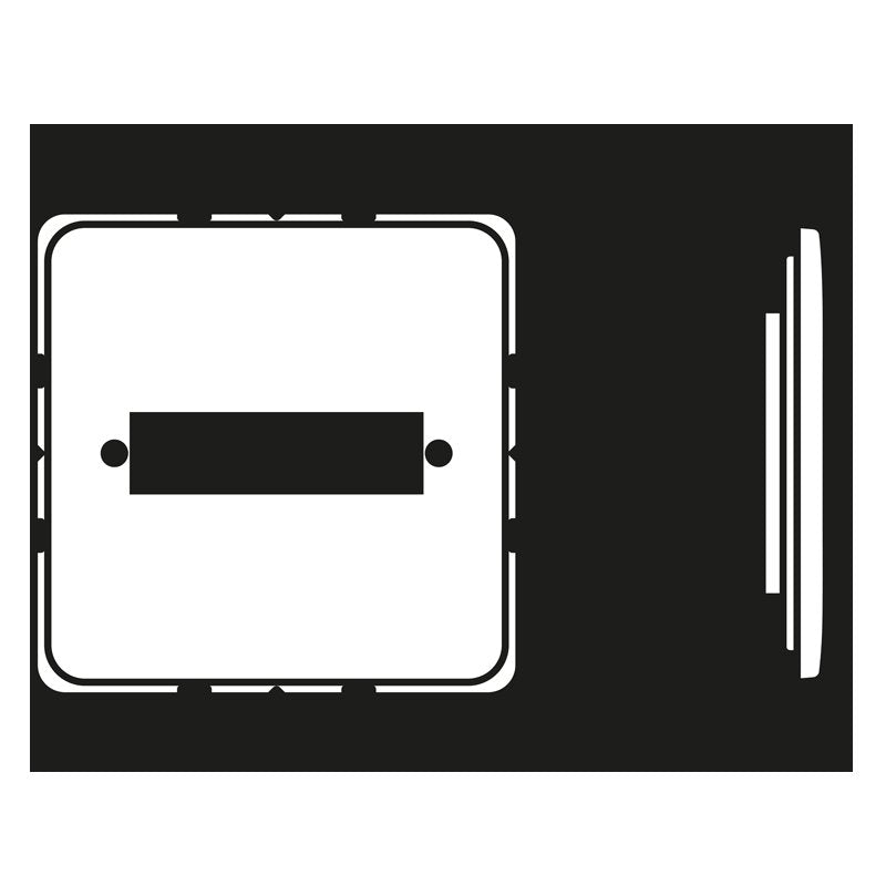 Jung - Einsatz/Abdeckung für Kommunikationstechnik Abdeckung aws CD 594-1 WW für Trapezsteckverb