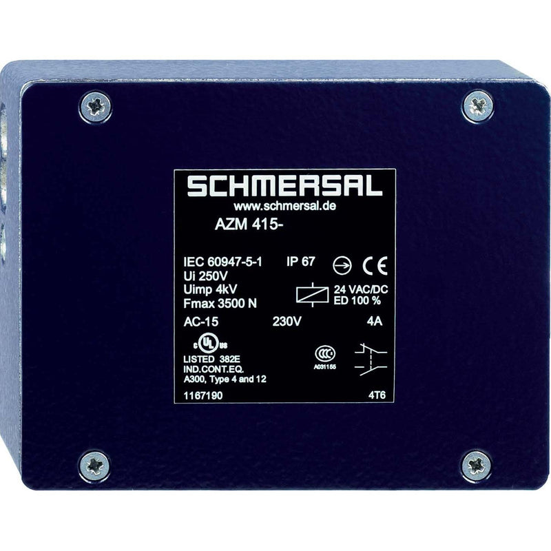 Schmersal - Positionsschalter mit Zuhaltung Sicherheitszuhaltung AZM 415-11/11ZPKA 24