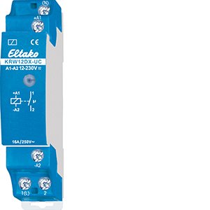 Eltako - Installationsrelais Koppelrelais KRW12DX-UC 1S p.frei 16A/250VAC