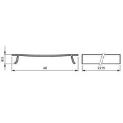 Philips Lighting - Mechanisches Zubehör/Ersatzteile für Leuchten Blindabdeckung LL550ZWH#95590500 2215mm, weiß