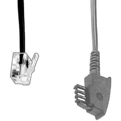 E+P Elektrik - Konfektionierte Fernmeldeleitung Telefon-Anschlusskabel T 36 6m