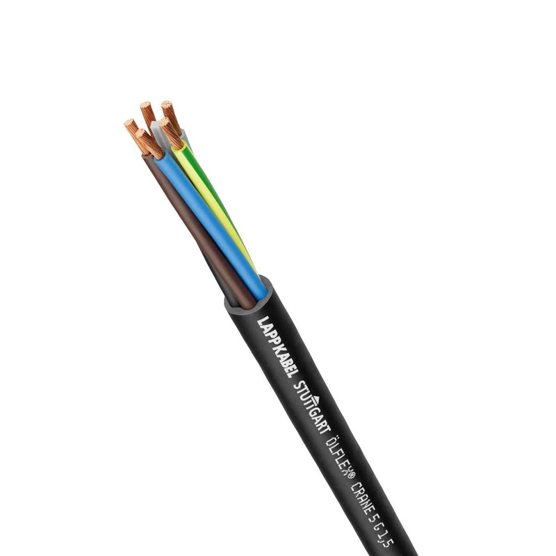 Lapp Kabel&Leitung - Energiekabel < 1 kV, für ortsveränderlichen Einsatz ÖLFLEX CRANE 2X1 0039001/100 − 100 Meter