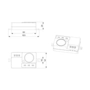 BEG Brück Electronic - Bewegungsmelder/Präsenzmelder komplett HF-Radarmelder HF-H-MD1 Standard ws