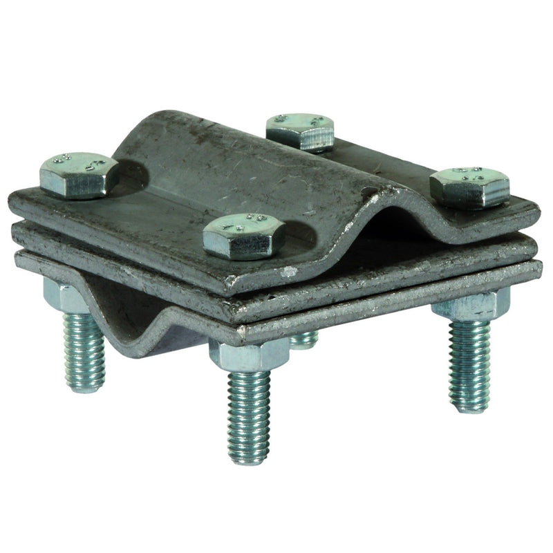 Pollmann - Verbinder für Blitzschutz POLLMANN KREUZVERBINDER KV 35 53X56X3/2MM, EISEN F − 25 Stück