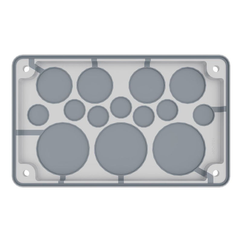 Eaton - Einführungsflansch für Kleingehäuse/Schaltschrank Flanschplatte IP55 F3A-2K-D50/3 Isolierstoff