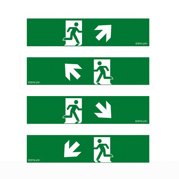 ESYLUX - Piktogramm für Not-/Hinweisleuchte Symbol-Set SLA 14 SYMBOL SET 2