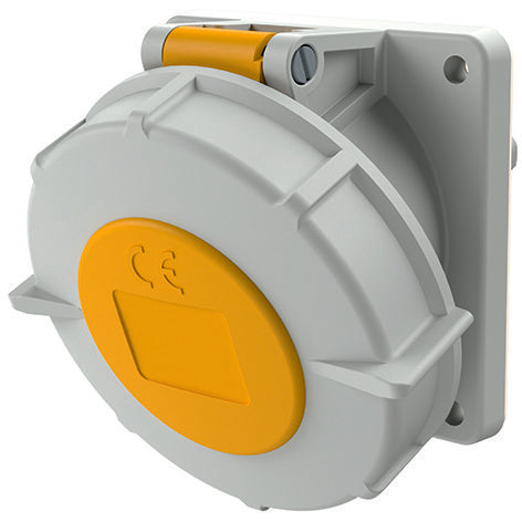 Mennekes - CEE-Anbausteckdose (IEC 60309) Anbaudose TwinCONTACT 3566 32A3p4h110V, IP67 − 1 Stück