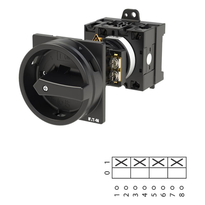 Eaton - Lasttrennschalter Hauptschalter 4polig 32A T3-2-8324/V/SVB-SW Zwischenbau