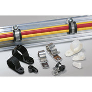 HellermannTyton - Befestigungsschelle für Kabel/Rohre Befestigungsschelle ALU6-ALU-NA-C1 − 100 Stück