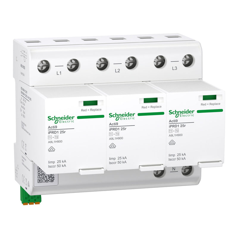 Schneider Electric - Kombi-Ableiter für Energietechnik Kombiableiter Acti9 iPRD1 A9L1H325 25r 25kA limp 3P