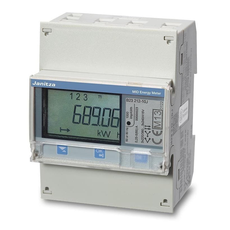 Janitza Electronic - Elektrizitätszähler Messwandlerzähler B24 311-10J (1 x S0) 3-phasig 1/5A