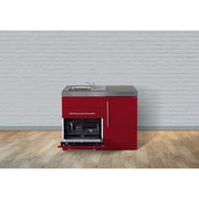 Stengel - Mini-Küche Miniküche Premiumline MPGSBR110KSGSIKFreBl Bordeauxrot