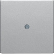 Berker - Einsatz/Abdeckung für Kommunikationstechnik Zentralstück alu/lack 10196084 Kabelausl+VDo-Anschl