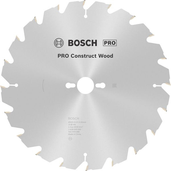 Bosch - Kreissägeblatt PRO Construct Wood 2608640690 Kreissägeblatt 300 x