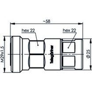 Telegärtner - Koax-Steckverbinder Kabelbuchse 100024503 G21 (1/2Z) IP68