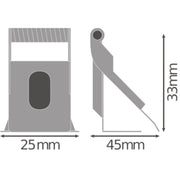 Ledvance - Mechanisches Zubehör/Ersatzteile für Leuchten Einbauklemmen (VE4) PLRECE.MOUCLIPVA VE4