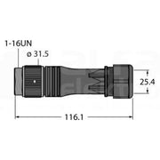 Turck - Rundsteckverbinder, feldkonfektionierbar (Industriesteckverbinder) Rundsteckverbinder BS7181-0/21