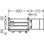 Hensel - Dose, Gehäuse für Montage auf der Wand/Decke PV-GAK mit ÜSE Mi PV 1111 1xPV-String auf 1xWR