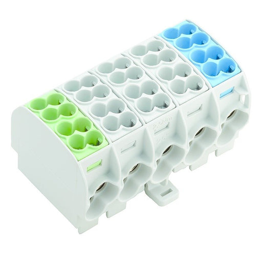 Weidmüller - Durchgangs-Reihenklemme Hauptleitungsabzweigklemme WPD501 2x#1562140000 252X161XGN/3XGY/1XBL