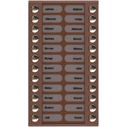 TCS Tür Control - Montageelement für Türstation Audioaußenstation 2-reihig PET24-EB/04 Erw.24 Tasten bronze