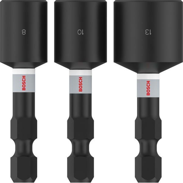 Bosch - Steckschlüsselset PRO Nutsetter Impact Set, 2608521U64VE(3) 8 x 50 10 x 50 13 x − 5 Packung