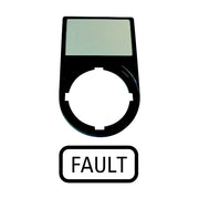 Eaton - Schildträger für Befehlsgeräte Tastenzusatzschildträger M22S-ST-GB8 FAULT − 10 Stück