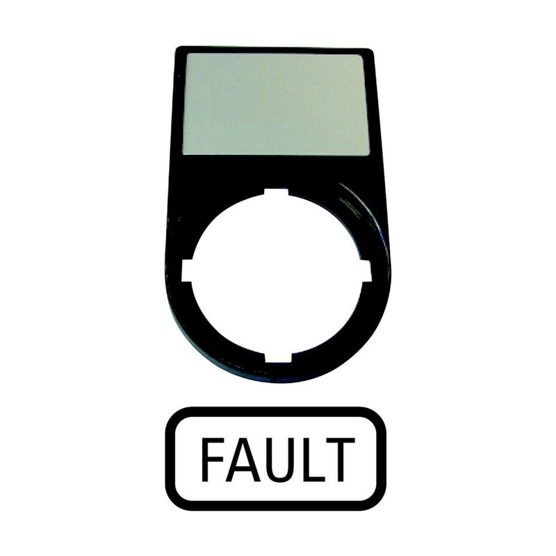 Eaton - Schildträger für Befehlsgeräte Tastenzusatzschildträger M22S-ST-GB8 FAULT − 10 Stück