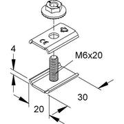 Niedax - Verbinder für Kabeltragsystem Universal-Verbinder GRV M6X20 V − 1 Stück
