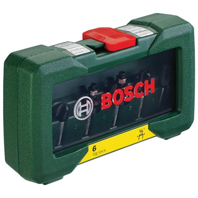 Bosch Power Tools - Werkzeugset 6-teiliges HM-Fräser-Set 2607019462 (1/4  − 1 Stück