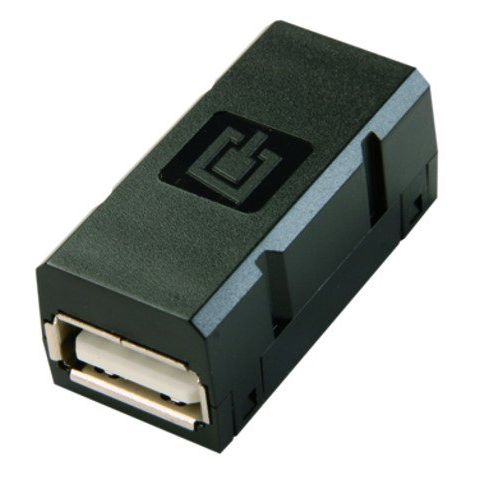 Telegärtner - Modulare Kupplung STX USB Kupplung f-f Typ A 100007529 schwarz
