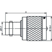 Telegärtner - Koax-Kupplung Adapter 100023666 273/U − 5 Stück