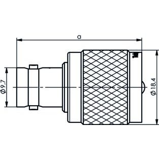 Telegärtner - Koax-Kupplung Adapter 100023666 273/U − 5 Stück